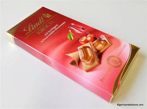 Lindt Verpackung der Kirschwasser Stäbchen - Schweizer Qualität und Tradition