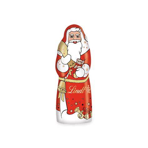 Lindt Weihnachtsmann Verpackung und Zutatenetikett