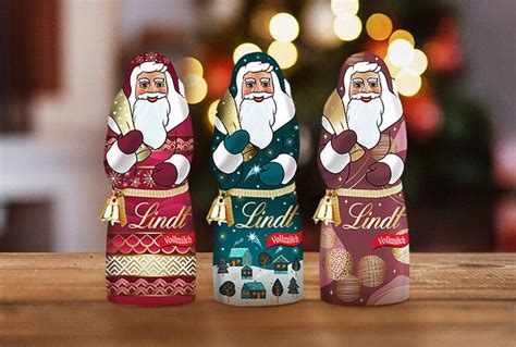 Lindt Weihnachtsmann in der Nahaufnahme mit Zutatenliste