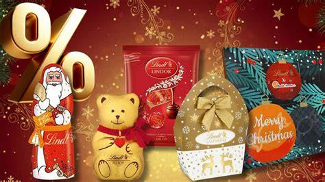 Lindt Weihnachtsprodukte verschiedene Größen