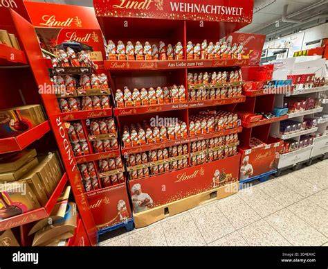 Lindt Weihnachtswelt Produktaufstellung