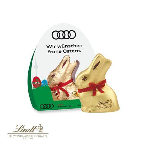 Lindt Werbeaufsteller: Goldhase im Osterregal