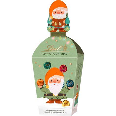 Lindt Wichtelzauber, Waffel & Zimt Weihnachtsmann und Nussknacker Deko
