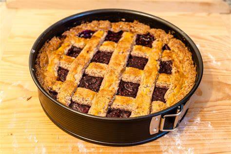 Linzer Torte Teig in Springform
