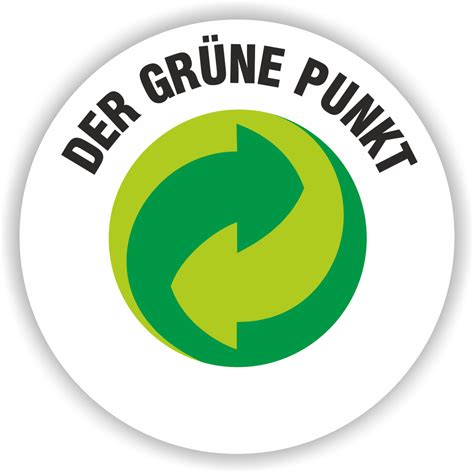 Logo „Der Grüne Punkt“ auf Lebensmittelverpackung