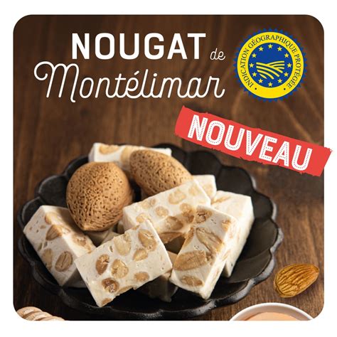 Logo der geschützten geografischen Angabe (g.g.A.) für Nougat de Montélimar
