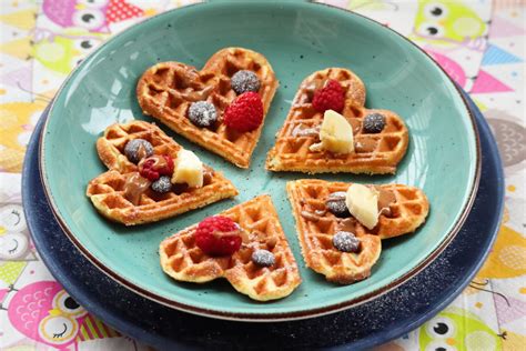 Low Carb Herzwaffeln auf Gitterrost