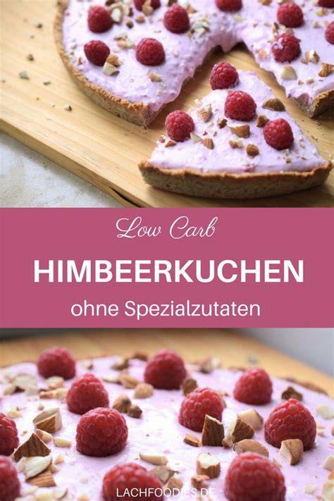 Low Carb Himbeerkuchen angeschnitten
