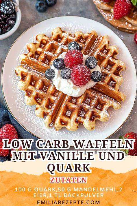 Low Carb Keto Waffeln mit Vanille und Zimt