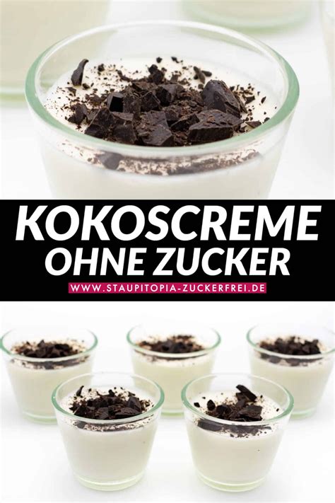 Low Carb Kokoscreme im Glas