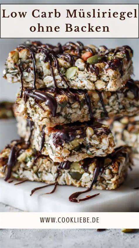 Low Carb Müsliriegel Zutaten und Zubereitung