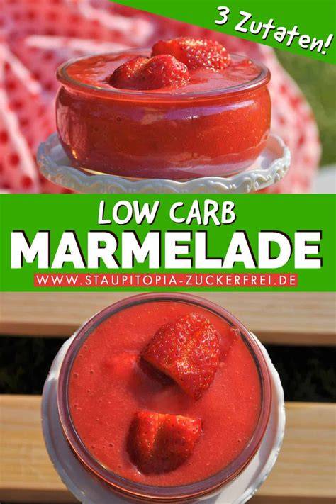 Low Carb Marmelade Zutaten Übersicht