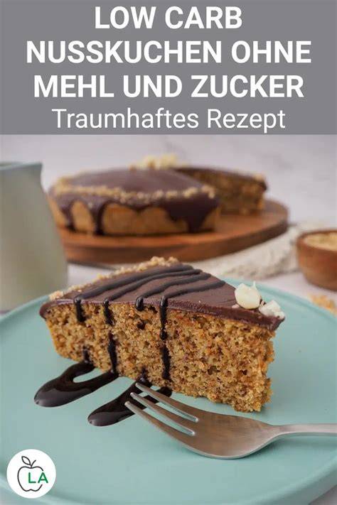 Low Carb Nusskuchen in der Backform