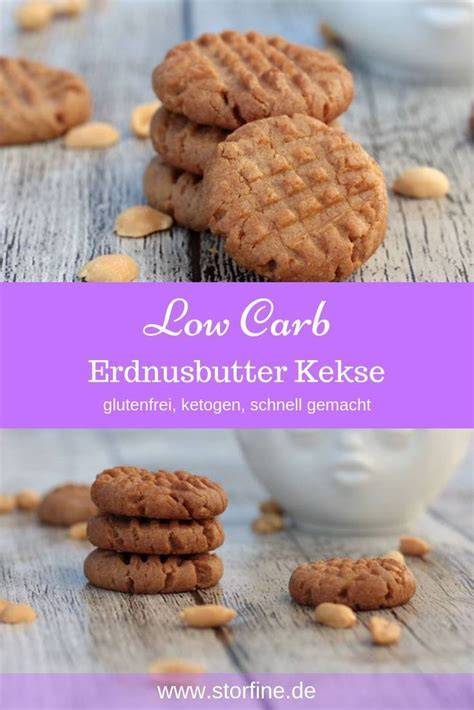 Low-Carb Kekse mit Erdnussbutter