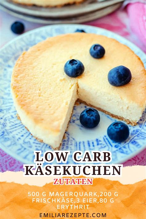 Low-Carb-Käsekuchen mit Leinsamen-Boden