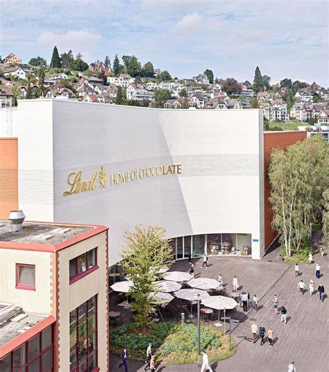Luftbild Kilchberg und Lindt Home of Chocolate