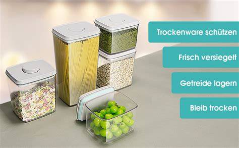 Luftdichte Aufbewahrungsdose mit frischen Müsli Keksen