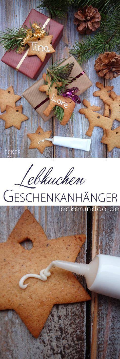 Lustige Geschenkanhänger aus Lebkuchen in Weihnachts- und Buchstabenformen