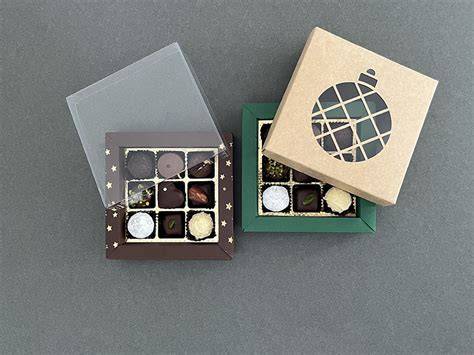 Luxuriöse Pralinenschachtel mit Innenwaben