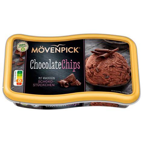 Mövenpick vegane Chocolate Chips Eis im Dessert