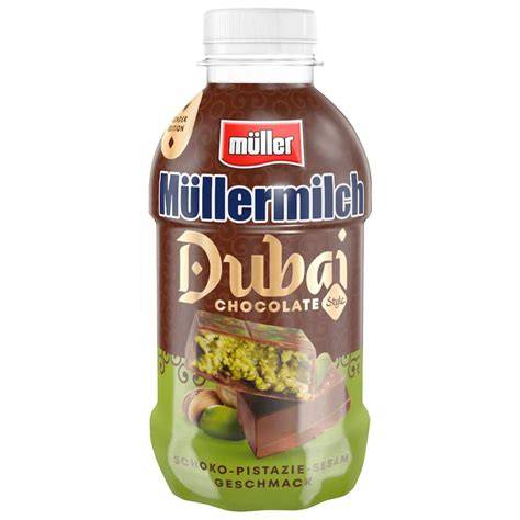 Müllermilch Dubai Chocolate Style Flasche