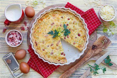 Mürbeteigboden mit Obstbelag, Quiche und Tarte