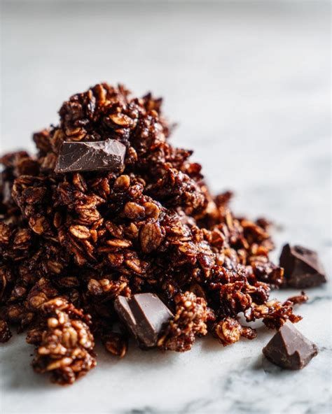 Müsliboden mit Crunch Nahaufnahme