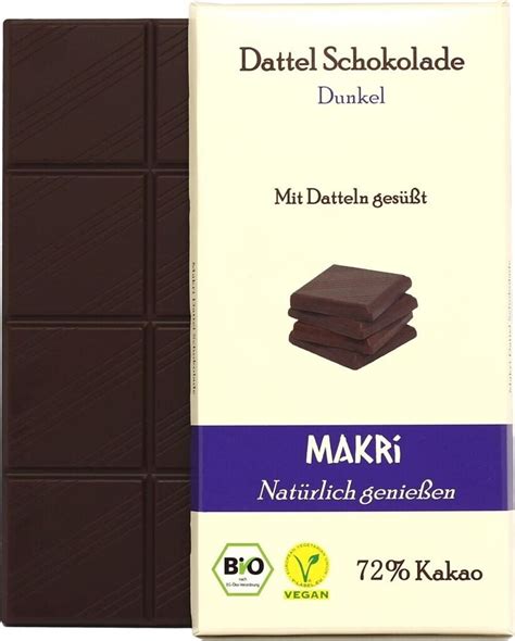 MAKRi Sorten: Natur, Dunkel, Nougat, Edelbitter