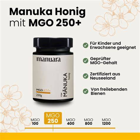 MGO-Gehalt im Manuka-Honig und Wirkstoffe im Kanuka-Honig
