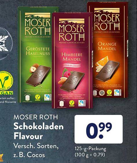 MOSER ROTH Schokoladen-Sortiment bei ALDI