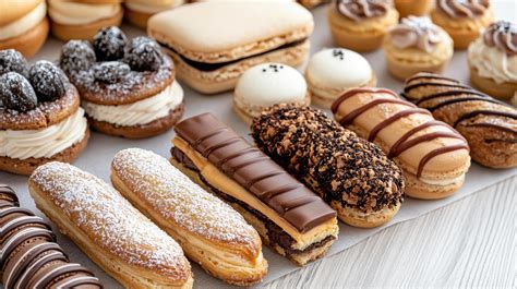 Macarons, Éclairs, Croissants - Vielfalt internationaler Pâtisserie