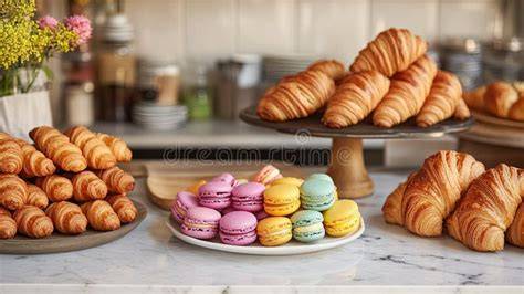 Macarons, Tartes und Croissants aus eigener Herstellung