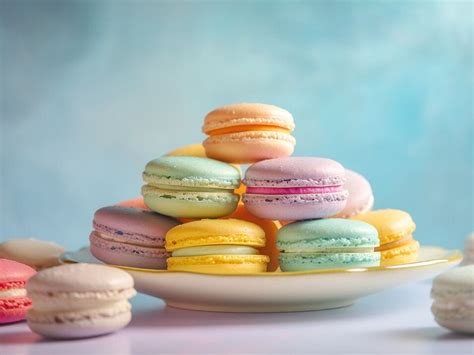 Macarons Schalen frisch gebacken