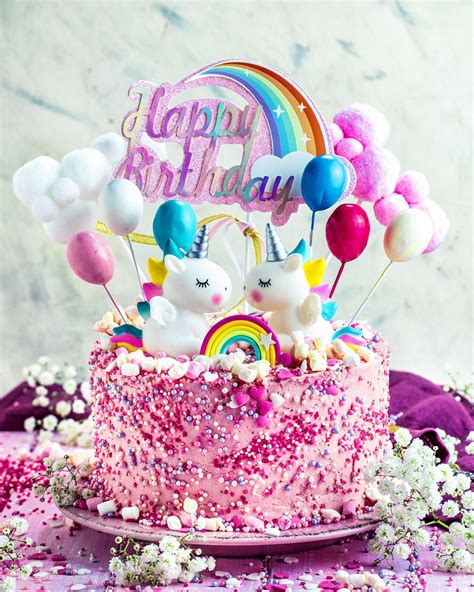 Magische Einhorn Torte für Geburtstage