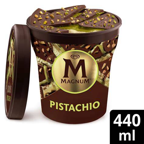 Magnum Becher mit weißer Schokoladenschicht am Deckel