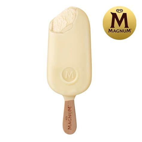 Magnum Praline Sorte White Chocolate & Cookie geöffnet