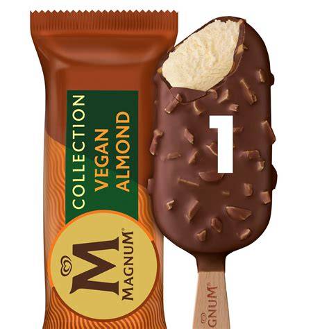 Magnum Vegan Almond mit knackiger Schokoladenhülle und Mandelstückchen