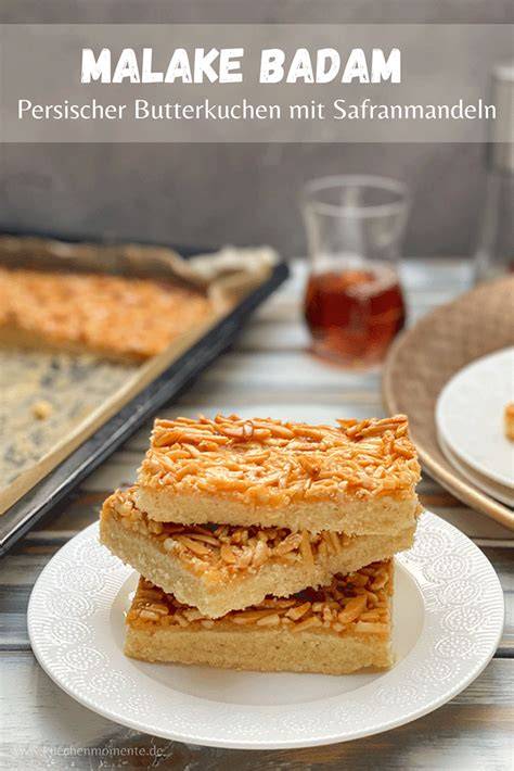 Malake Badam: Butterkuchen mit Safran-Mandel-Schicht