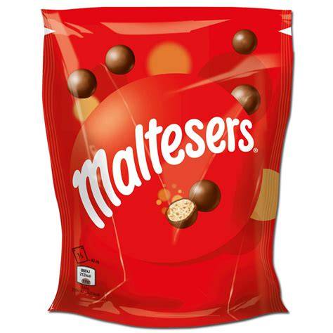 Maltesers Beutel und Kugeln
