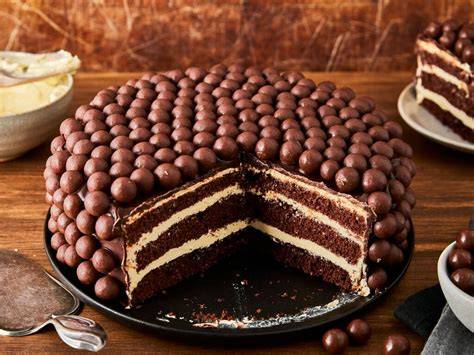 Maltesers Dekoration auf Torte