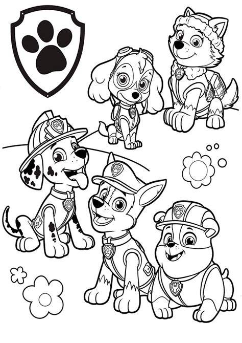 Malvorlagen von PAW Patrol, Bibi und Tina, Peppa Wutz