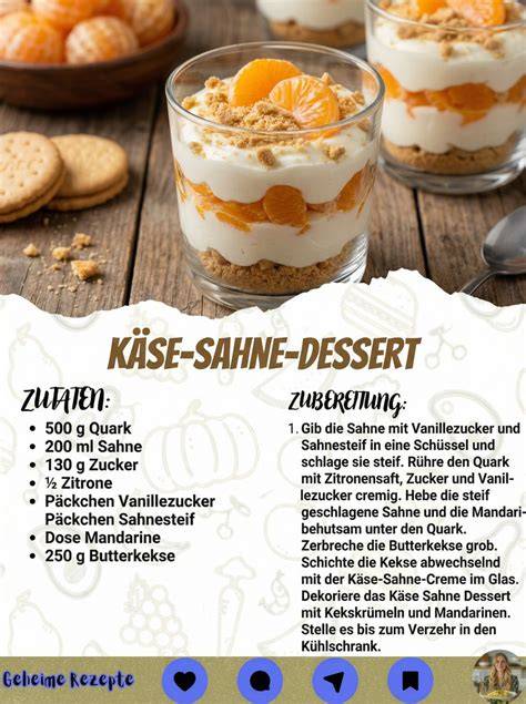 Mandarinen und Butterkekse für Dessert