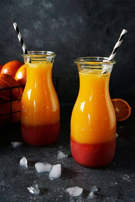 Mandarinen und frisch gepresster Saft