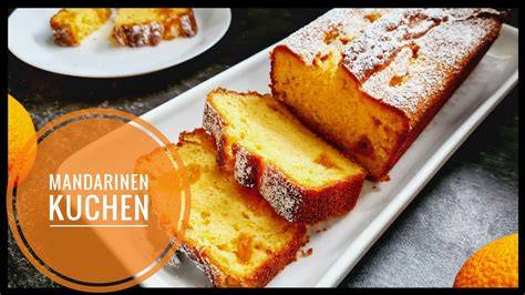 Mandarinen-Kastenkuchen aufgeschnitten