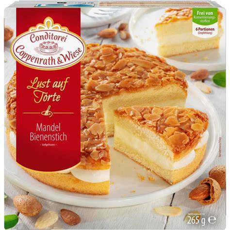 Mandel-Bienenstich Torte als Geschenk für besondere Anlässe