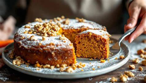 Mandelboden mit gemahlenen Nüssen