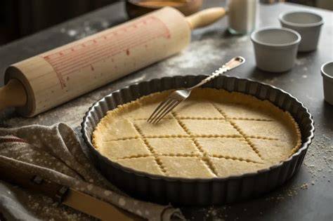 Mandelboden vorbereiten und in Muffinförmchen drücken