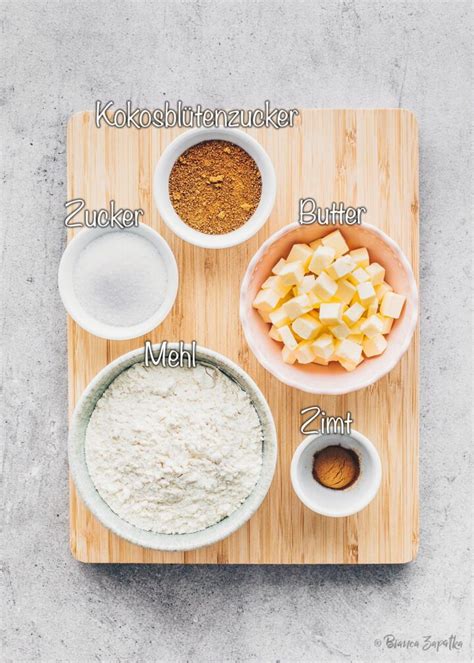 Mandelmehl und Streusel Zutaten