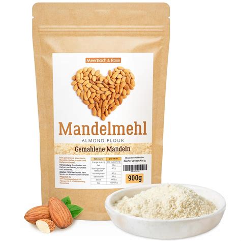 Mandelmehl vs. gemahlene Mandeln, Proteingehalt Tabelle