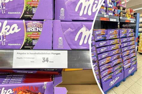 Mandelmilch-Regal bei Kaufland